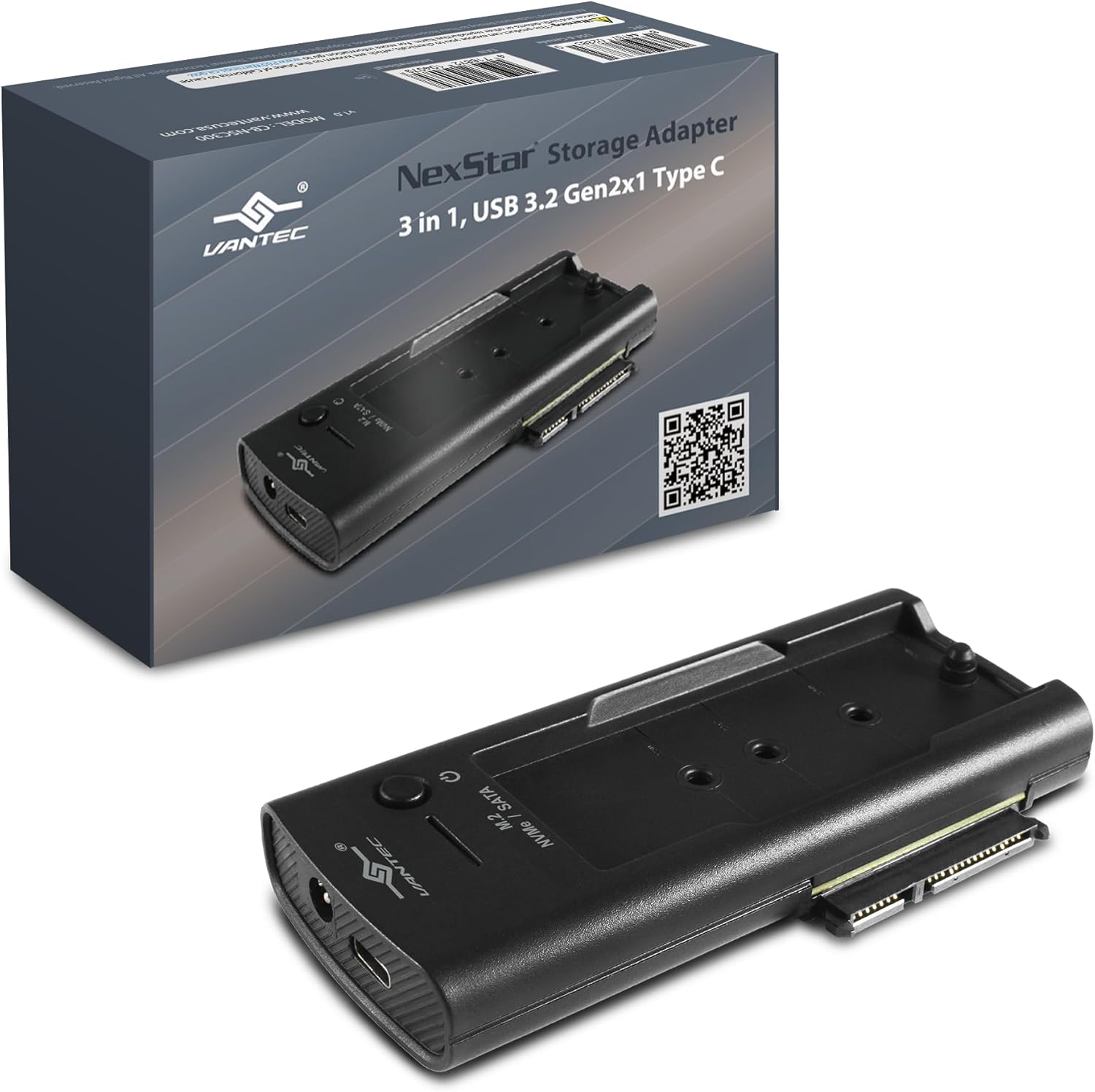 Vantec CB-NSC300 NexStar Storage Adapter - 3 in 1 USB 3.2 Gen2x1 Type C RTL