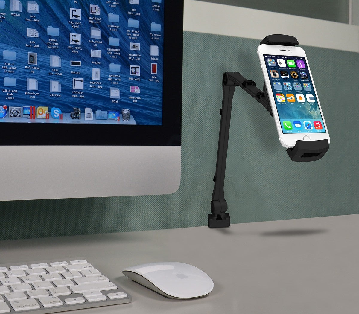 SIIG CE-MT1Y12-S1 Accessory - Full Motion Easy-Adjust Universal Tablet Mount