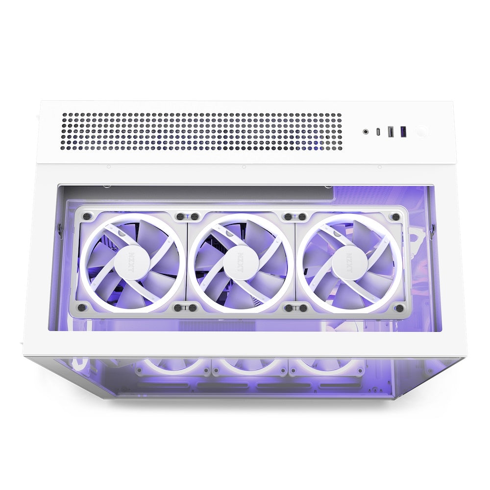 NZXT CM-H91EW-01 Case H9 Elite MID-TOWER Tempered Glass F120Q Airflow Fan White