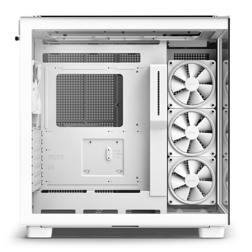 NZXT CM-H91EW-01 Case H9 Elite MID-TOWER Tempered Glass F120Q Airflow Fan White