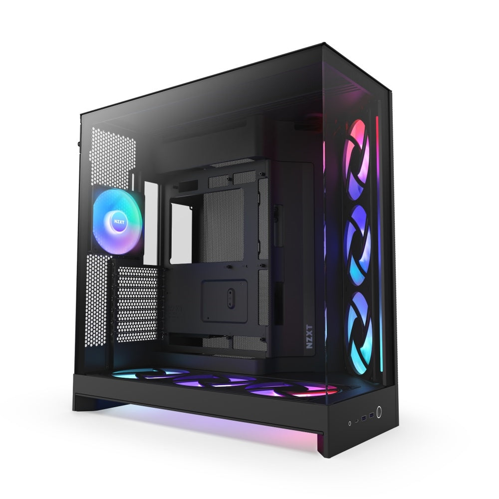 NZXT CM-H92FB-P1 Computer Case - H9 FLOW RGB+ Mid Tower Tinted TG Black Retail