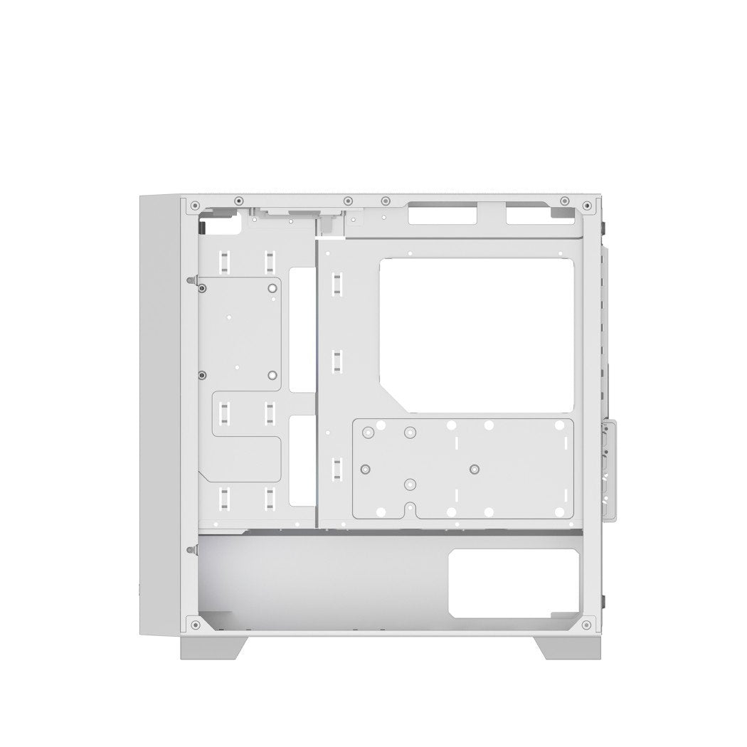 PCCooler C3D310 WH ARGB PC Gaming Case mATX ITX Easy Install Cable Storage White