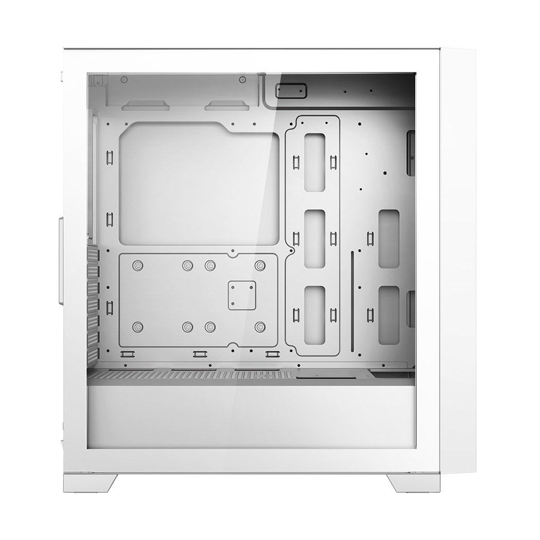 PCCooler C3D510 WH ARGB CPS PC Gaming Case w 3 FANs Easy Install Cable-Sto White