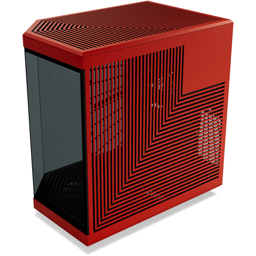 HYTE CS-HYTE-Y70-BR Computer Case - Y70 Dual Chamber Mid-Tower ATX Red Retail