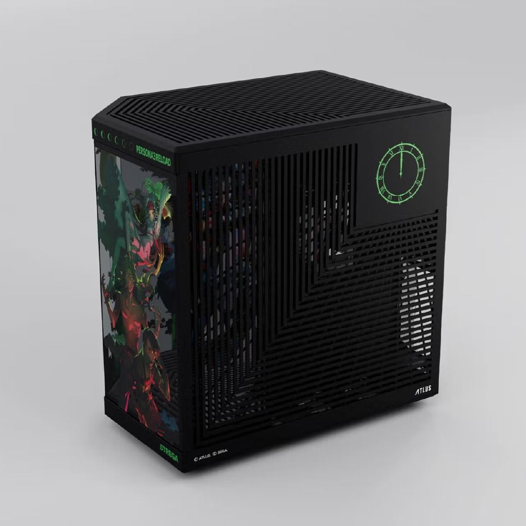 HYTE CS-HYTE-Y70-P3R Computer Case - Y70 Persona 3 ATX Mid Tower TG Black Green