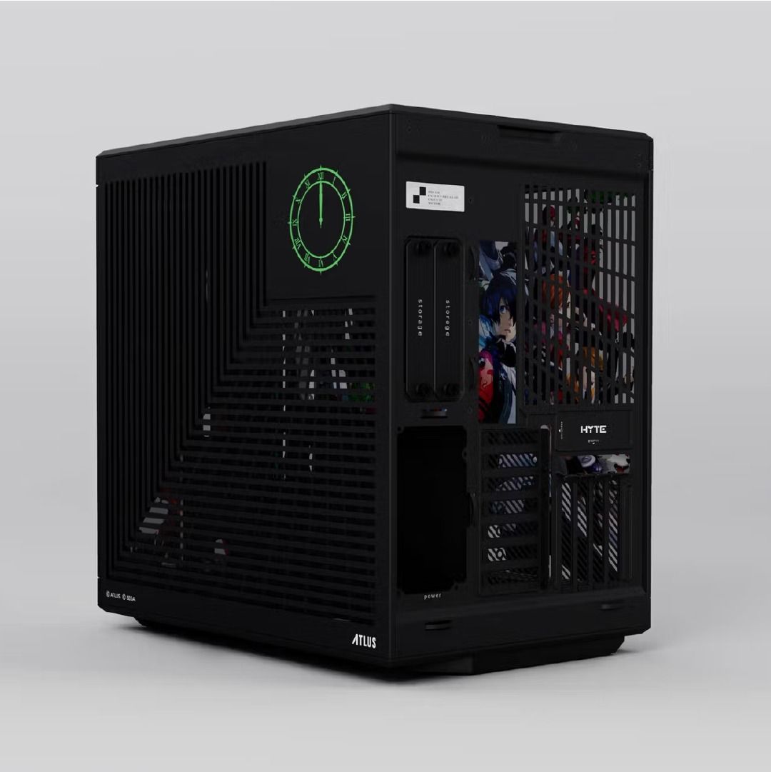 HYTE CS-HYTE-Y70-P3R Computer Case - Y70 Persona 3 ATX Mid Tower TG Black Green