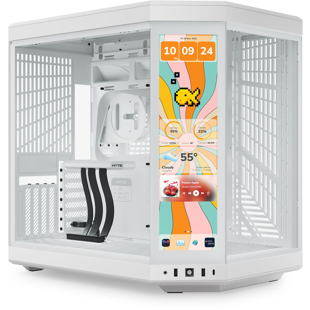 HYTE CS-HYTE-Y70TTI-WW Computer Case Y70 touch infinite mTower ATX TG Snow White