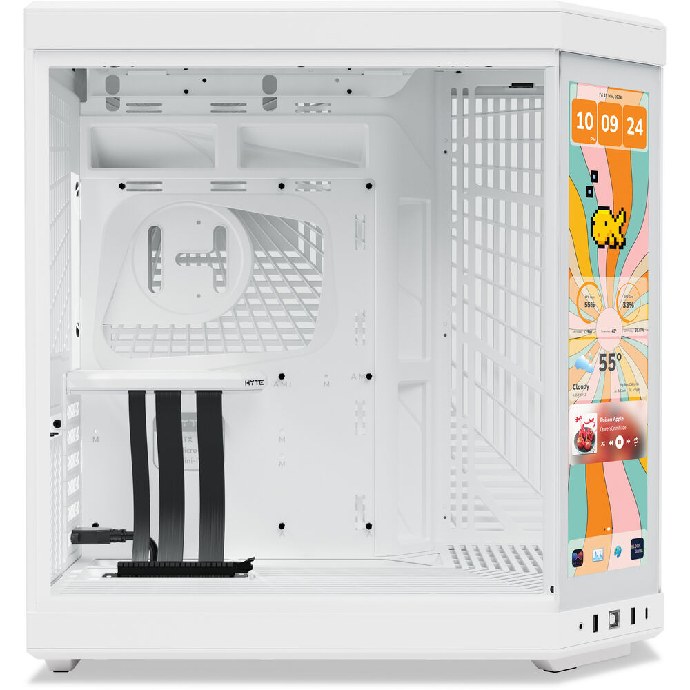 HYTE CS-HYTE-Y70TTI-WW Computer Case Y70 touch infinite mTower ATX TG Snow White