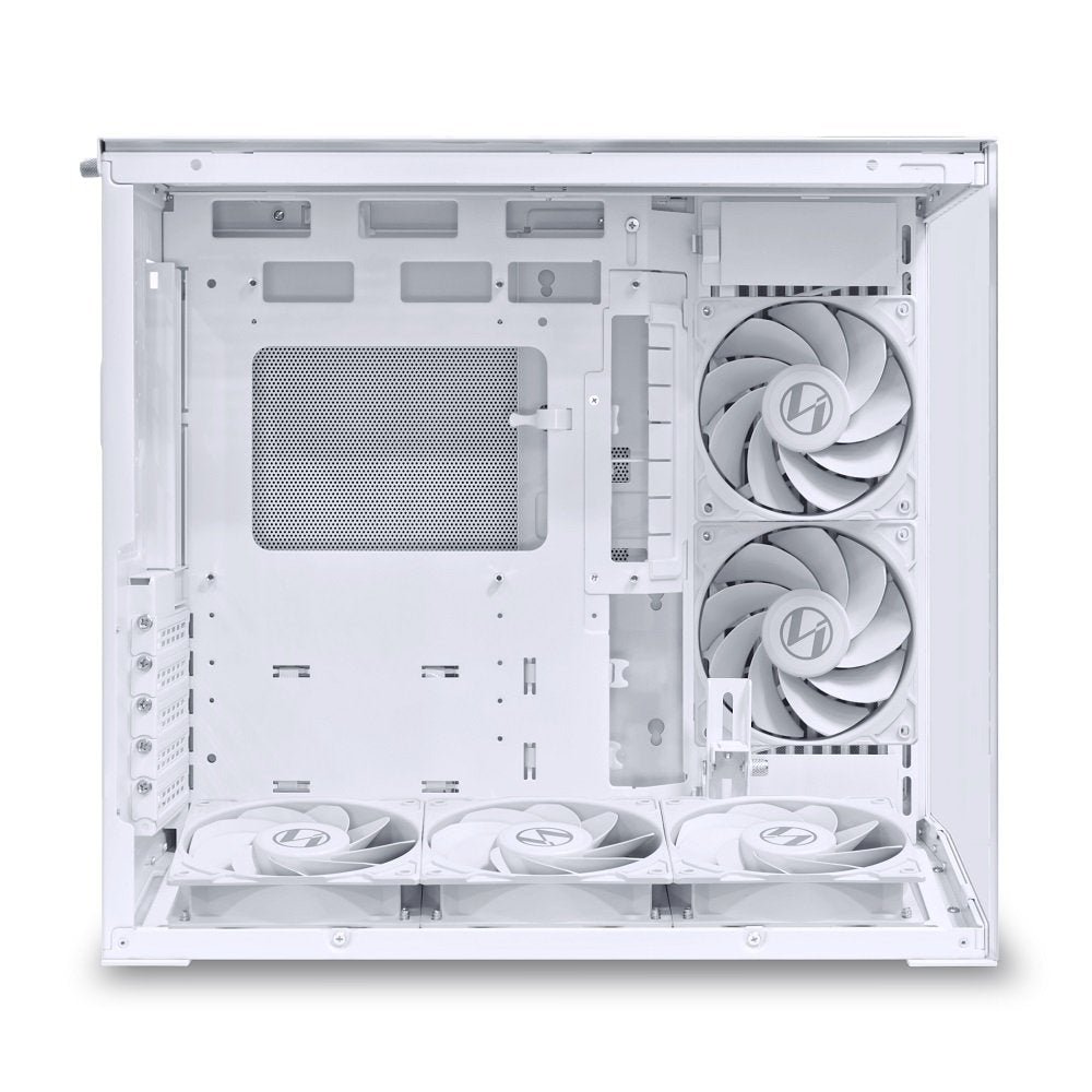 Lian Li O11DMIV2FW MINI V2 ATX Mid-Tower Computer Case Panoramic w 5 FANS White