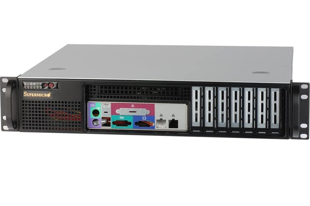 Supermicro CSE-523L-505B 500W 2U Chassis supports for maximum MB 12x10 ATX