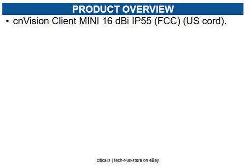 Cambium Networks CV-D16SPUSA-US cnVision Cx MINI 16dBi  IP55 FCC US cord