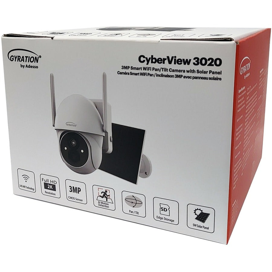 Adesso Cyberview 3020 Gyration 3 Megapixel Indoor/Outdoor Network Camera