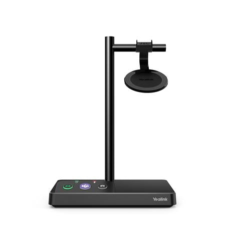 Yealink 1308001 WH62 Dual Teams Black Wireless DECT Headset w Base