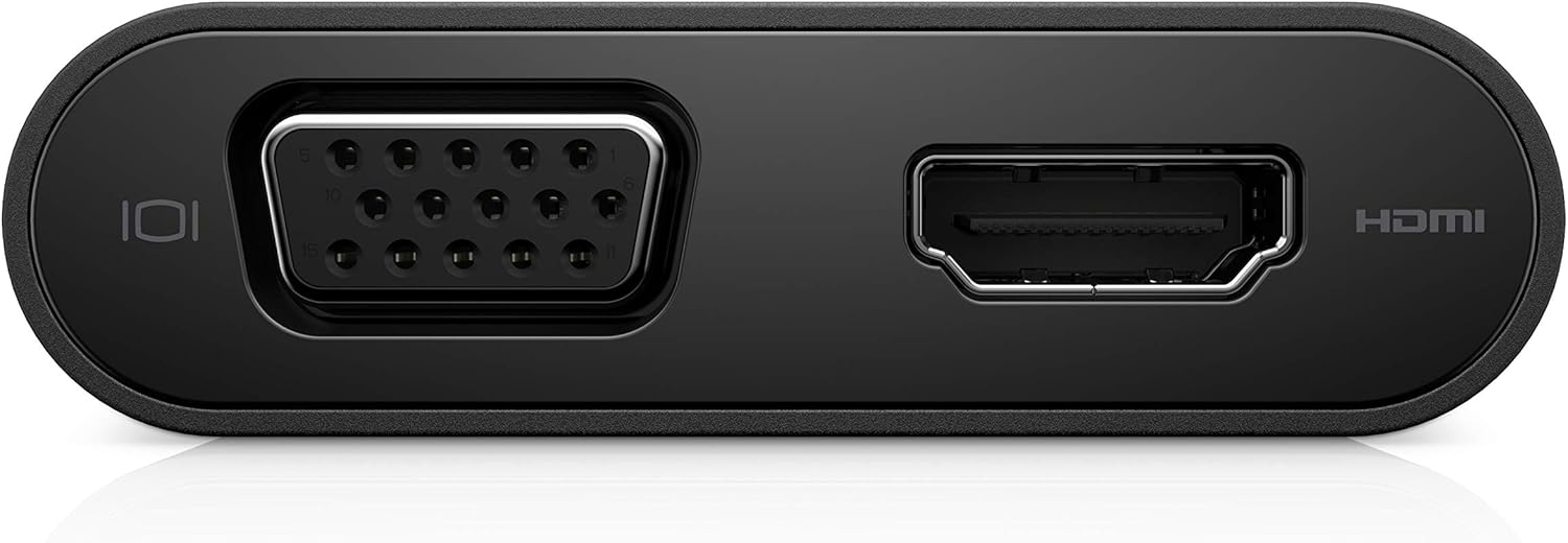 Dell DA200 Adapter-USB-C to HDI-/VGA/Ethernet/USB 3.0 - Black
