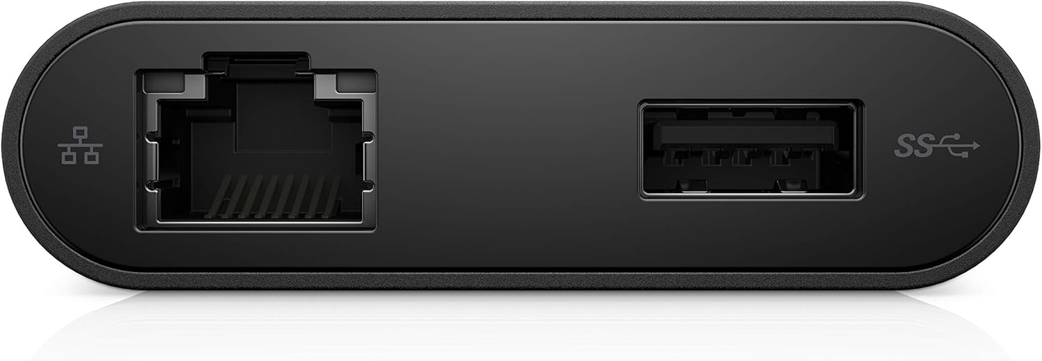Dell DA200 Adapter-USB-C to HDI-/VGA/Ethernet/USB 3.0 - Black