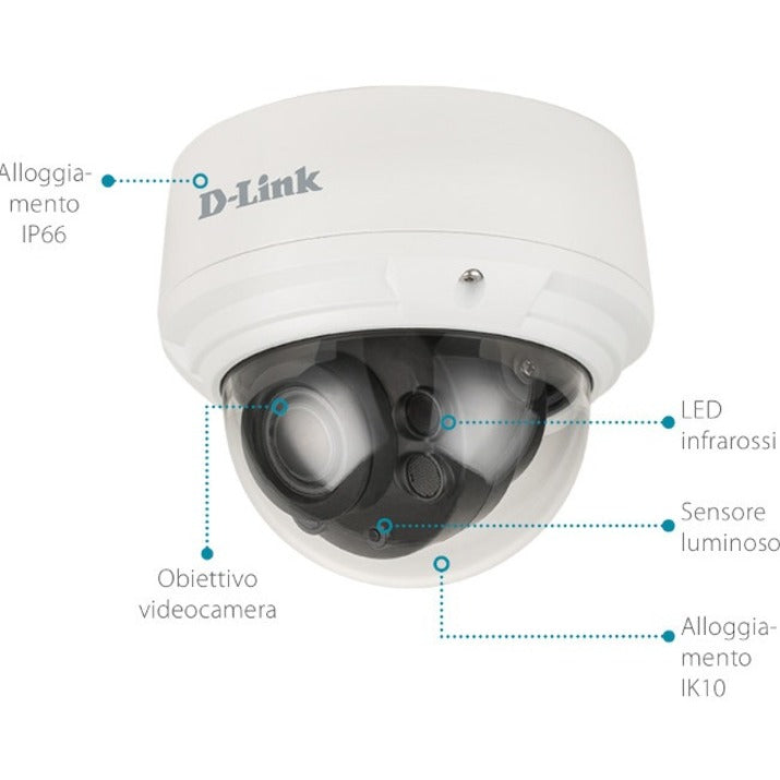 D-Link DCS-4618EK Camera - Vigilance 8 Megapixel H.265 Vandal-proof Outdoor PoE