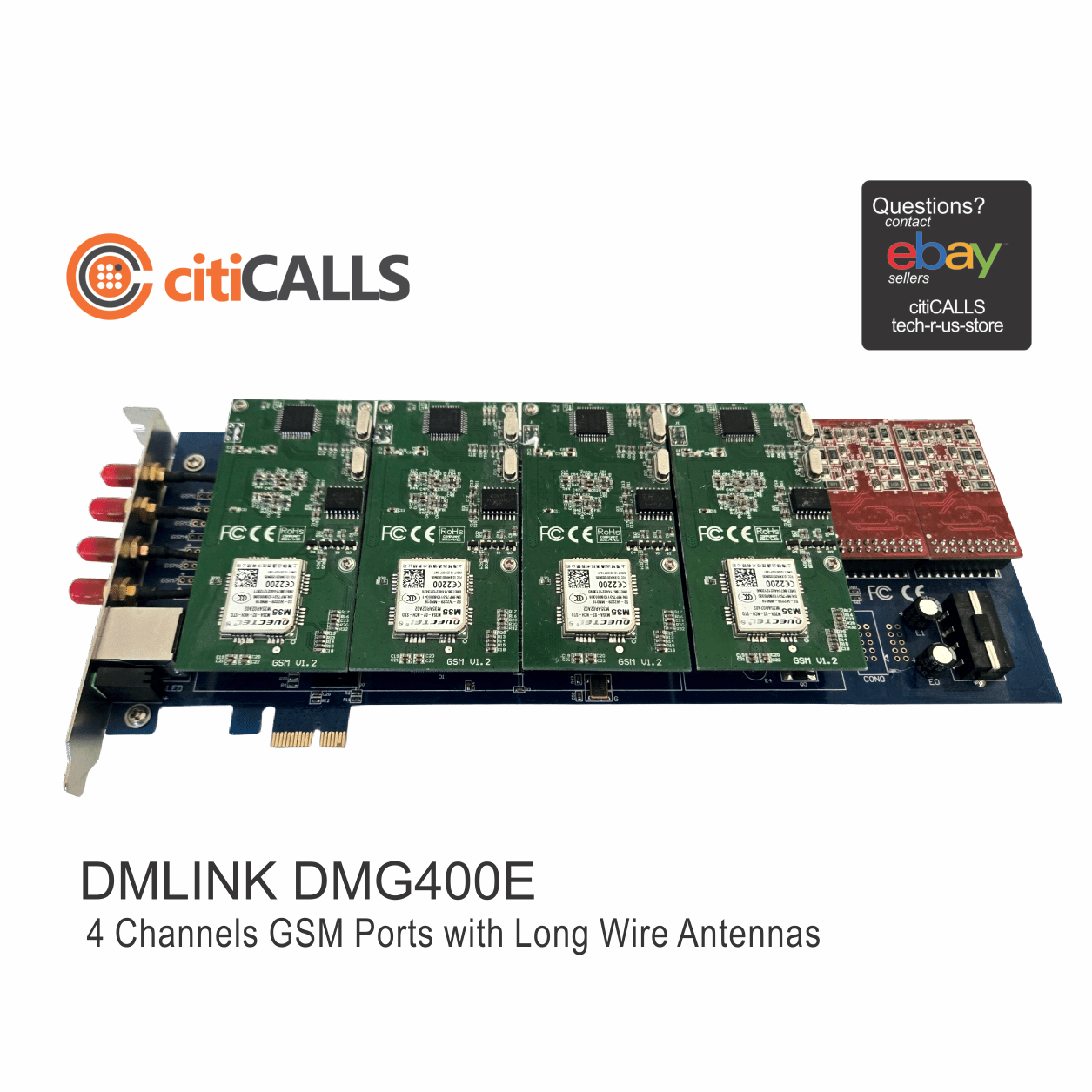 Dmlink DMG400E 4 GSM Wireless Modules PCI-E Card Asterisk Elastix Trixbox