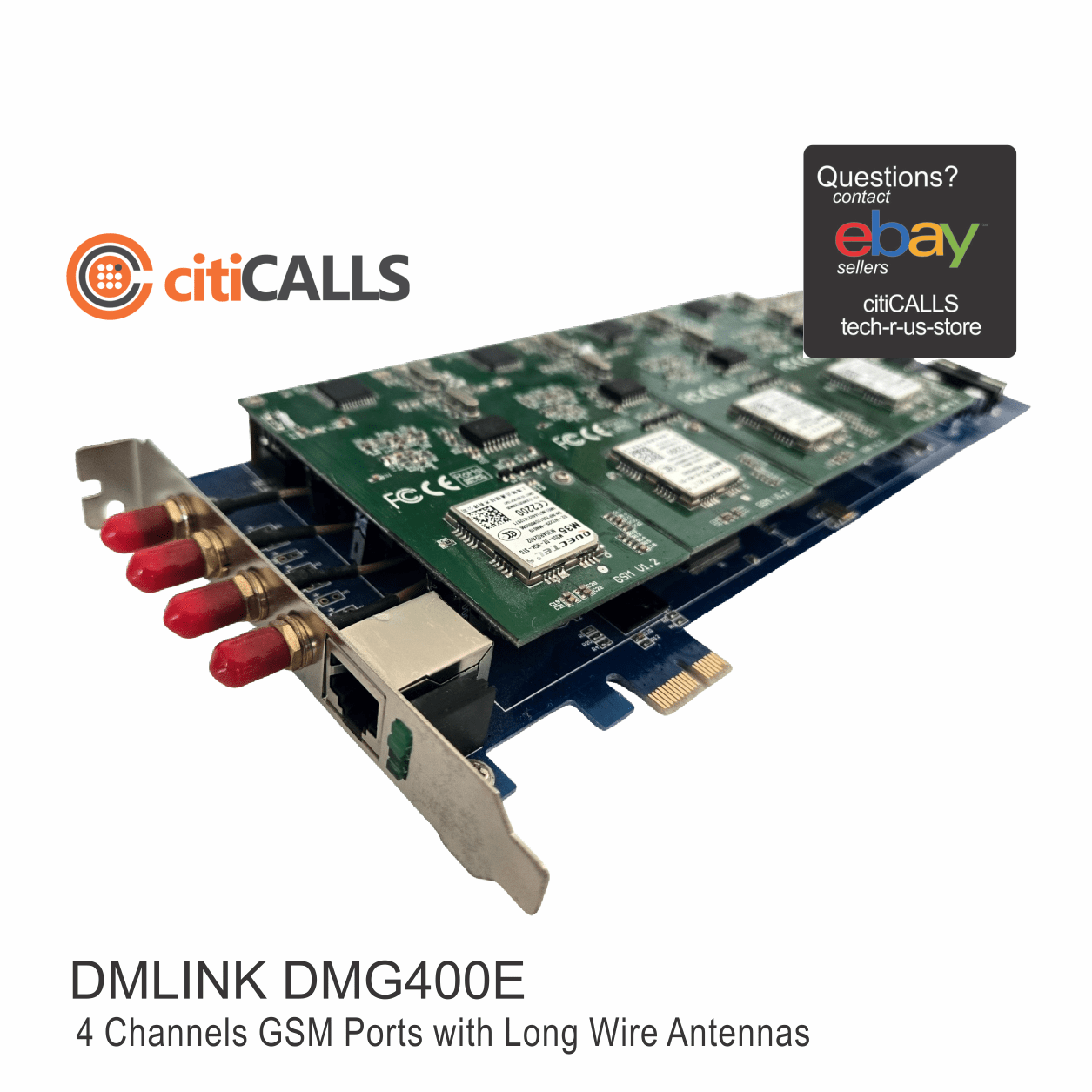 Dmlink DMG400E 4 GSM Wireless Modules PCI-E Card Asterisk Elastix Trixbox