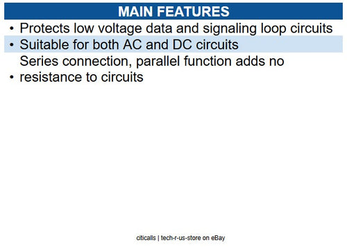 Ditek DTK-4LVLPX Data and Signaling Circuit Surge Protector 12V Hardwired Signal