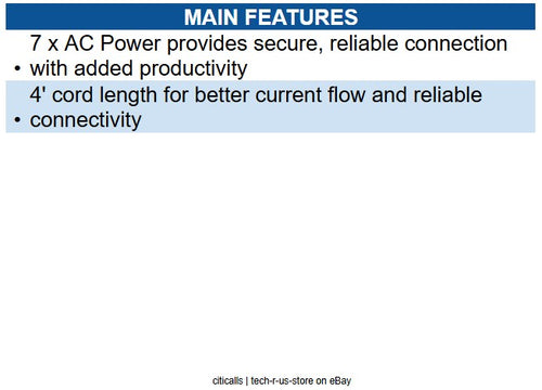 Ditek DTK-7VS Outlet Surge Protective Device with Load Sensing Technology