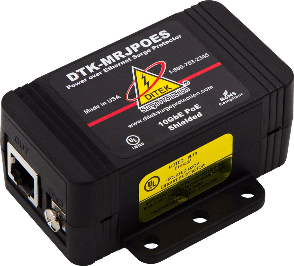Ditek DTK-MRJPOES Single Channel Power over Ethernet Surge