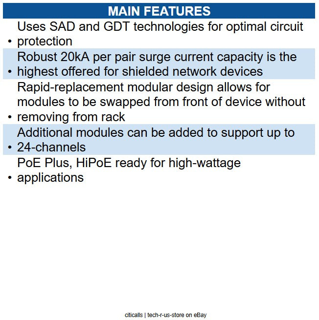 Ditek DTK-RM12EXTS 12-Outlet Surge Suppressor/Protector 12 x RJ-45 - Ethernet