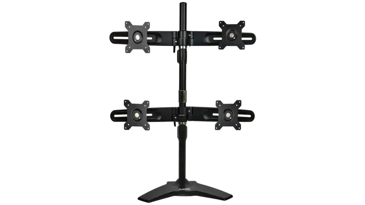 Planar 997-5602-00 Quad Monitor Stand for 15"-24" Tilt Swivel Rotate Height Adj