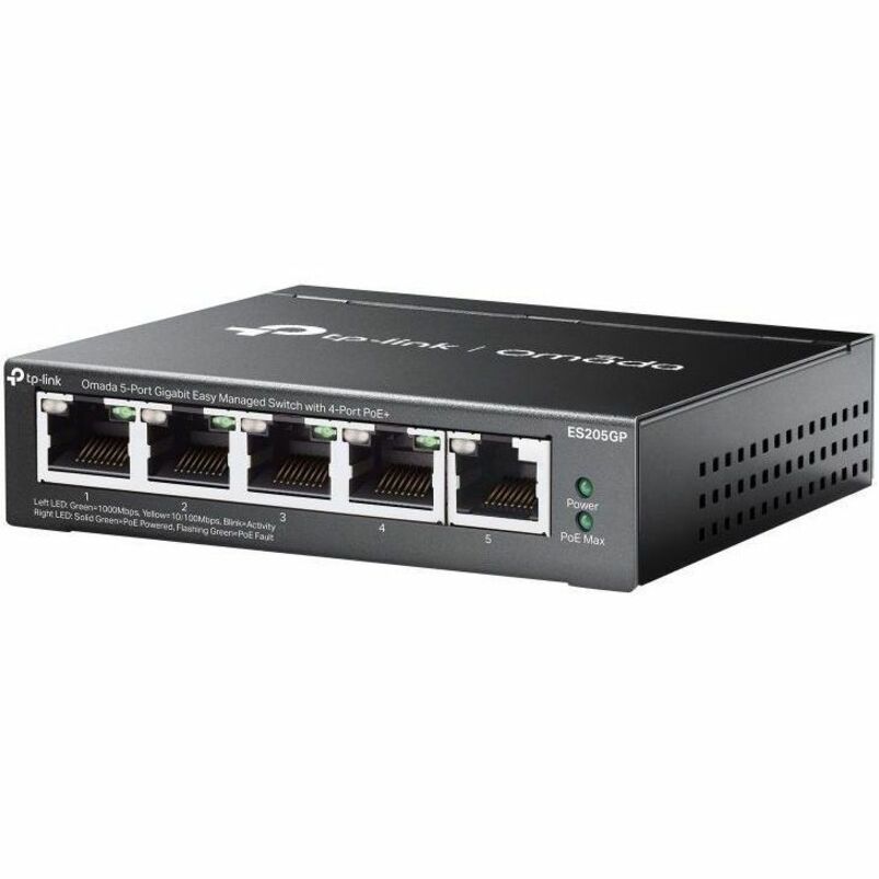TP-Link ES205GP Omada 5-Port Gigabit Easy Managed Switch with 4-Port PoE+