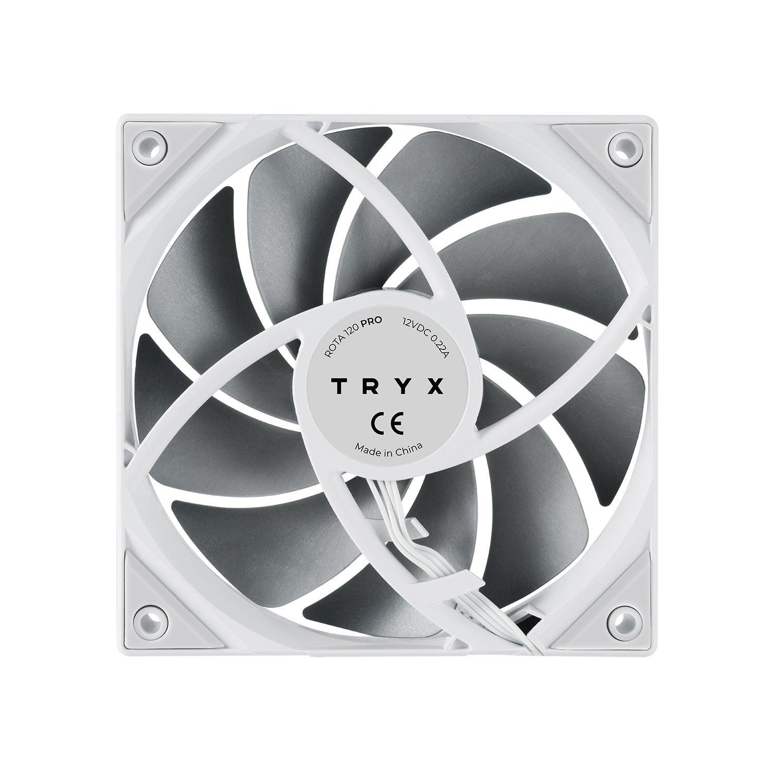 TRYX F-R120P-NN1M-G0W ROTA PRO 120 Performance Fan White 120mm Case Fan RTL