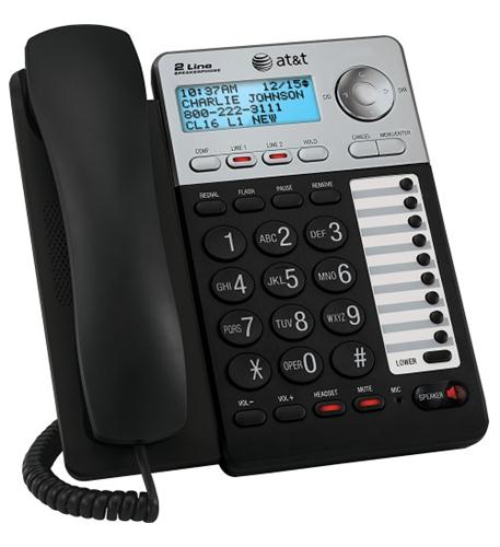 AT&T ML17929 2-Line Corded Office Phone System with Caller ID/Call Waiting