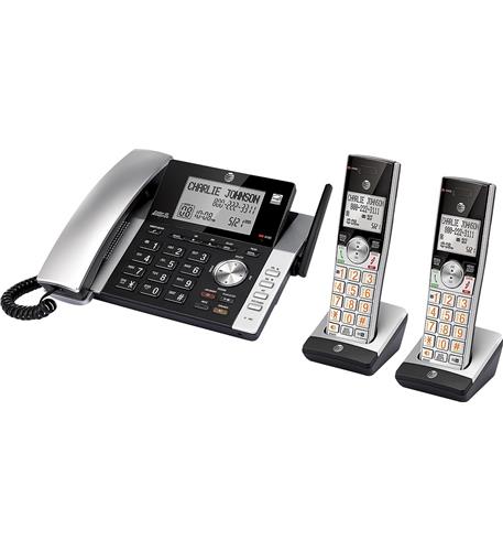 AT&T CL84215 2 Handset Corded/Cordless Answering System Caller ID/Call waiting