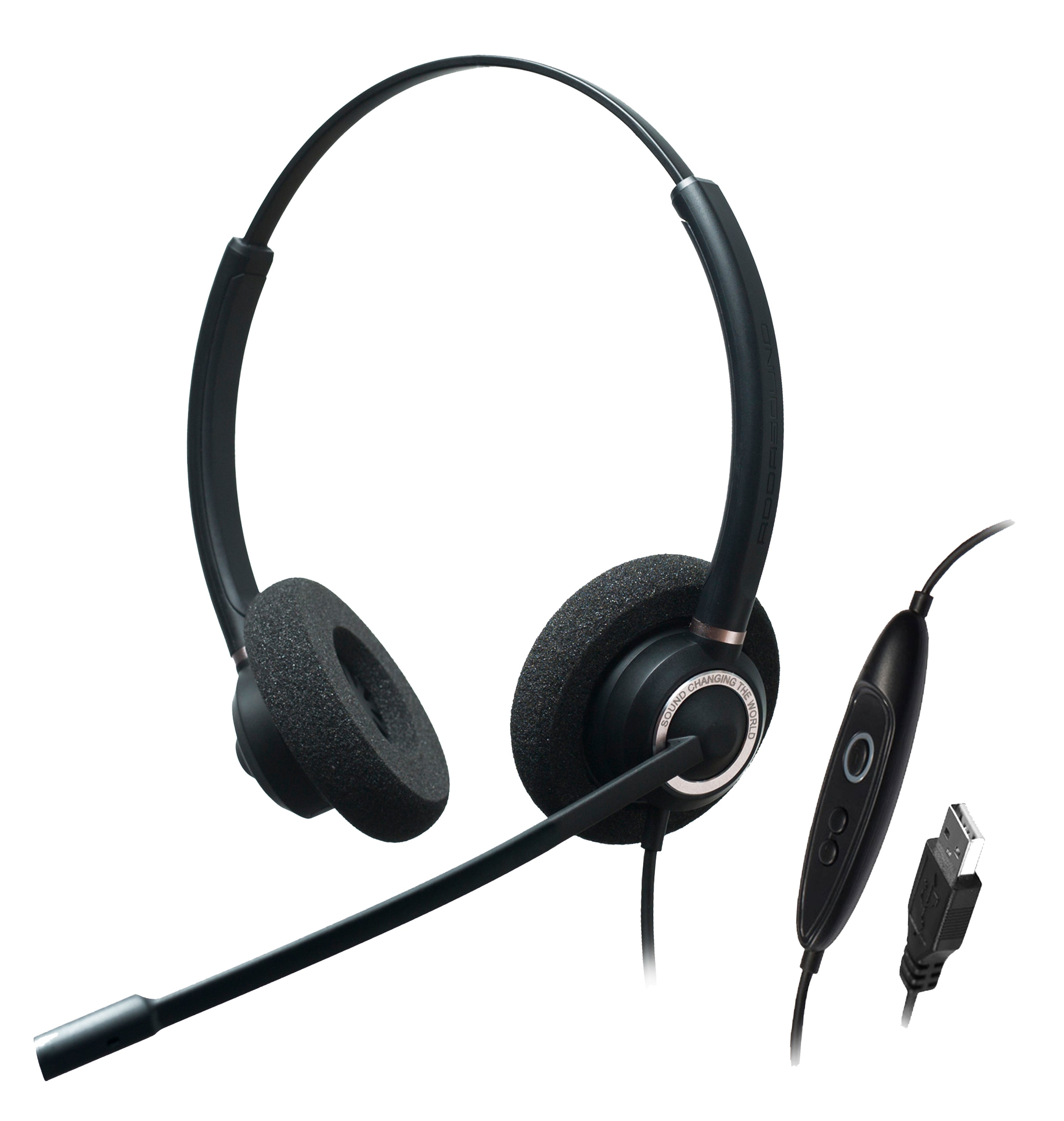ADDASOUND CRYSTAL-SR2832RG Dual Ear-Stereo-Adv Noise Cancel USB