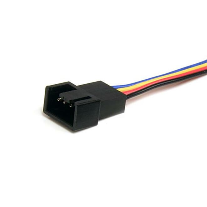 StarTech FAN4SPLIT12 12in 4 Pin Fan Power Splitter Cable F M Retail