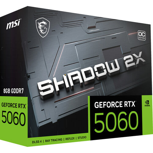 MSI G5060-8S2C GeForce RTX 5060 SHADOW 2X OC Graphics Card - 8GB GDDR7