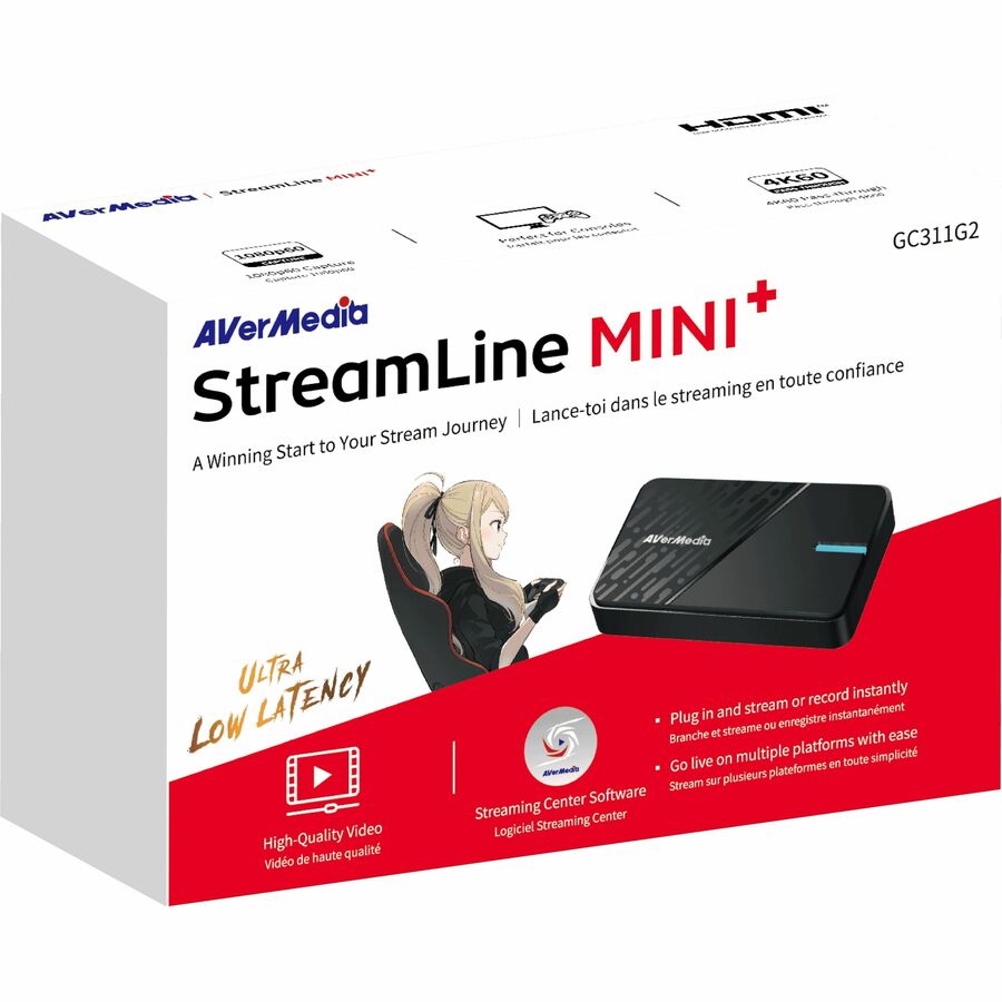 AVerMedia GC311G2BLACK StreamLine MINI+ GC311G2 Video Capturing Device
