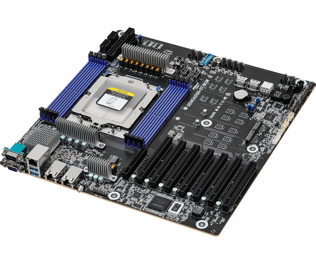 ASRock GENOAD8X-2T/BCM EEB Server Motherboard - Single Socket SP5 (LGA 6096) AMD