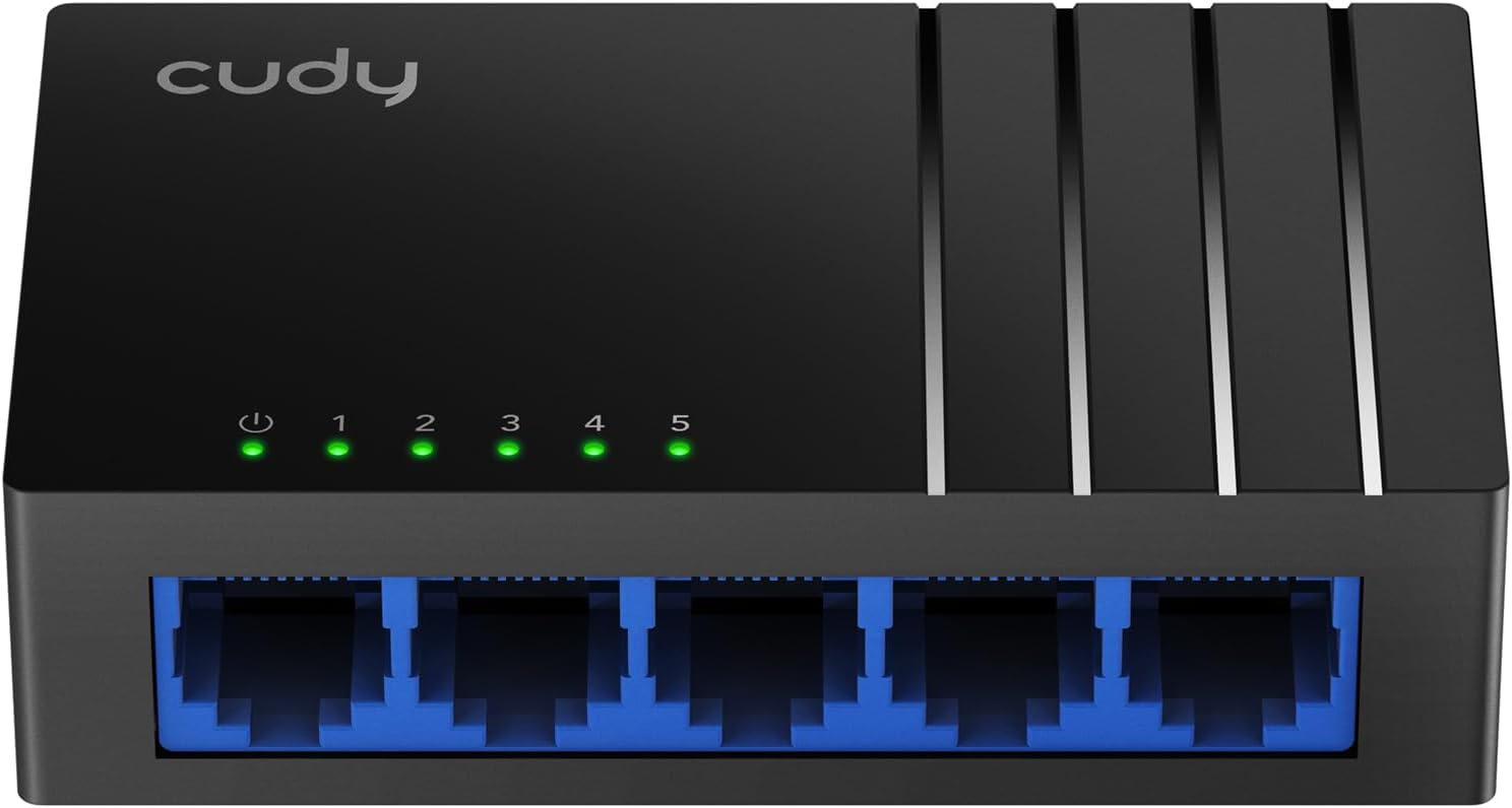 Cudy GS105D 5 Port Gigabit Unmanaged Ethernet Switch - Plug & Play