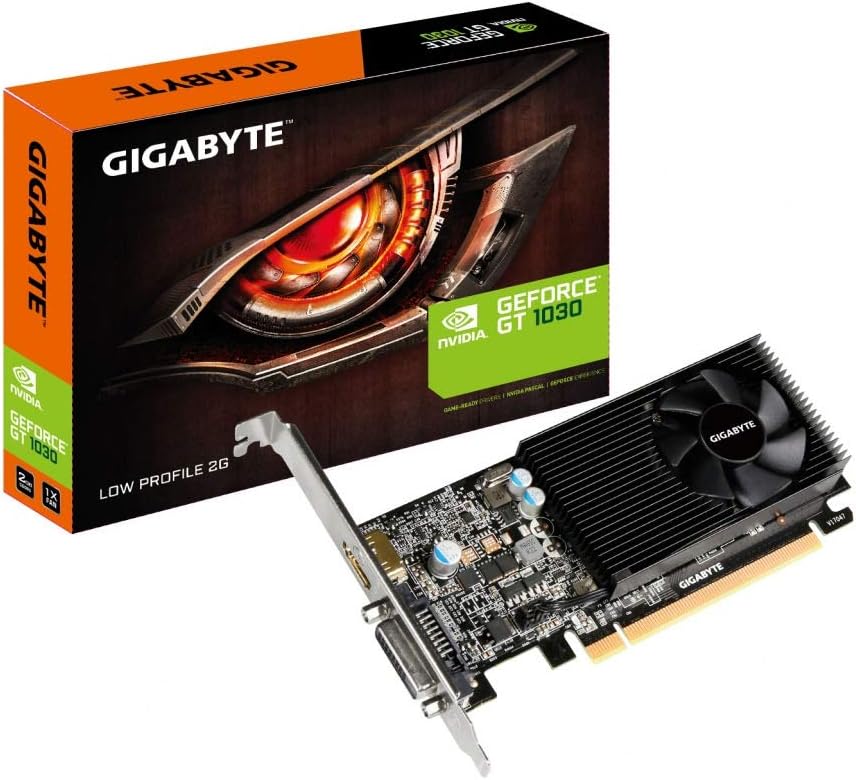 Gigabyte GV-N1030D4-2GL GT 1030 Low Profile D4 2G - Graphics card - DVI, HDI-