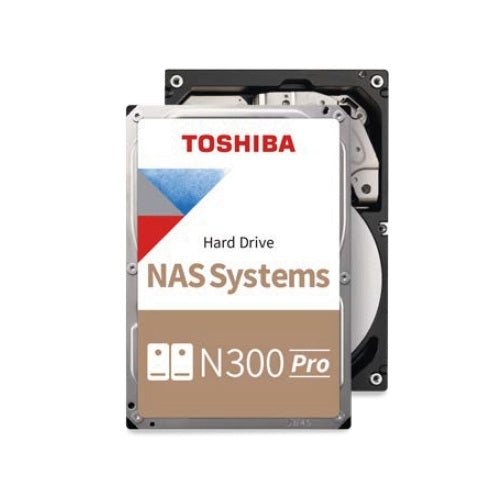 Toshiba HDWG51GUZSVB Hard Drive - 16TB 7200RPM SATA 6Gbps 3.5" N300 PRO NAS Bare