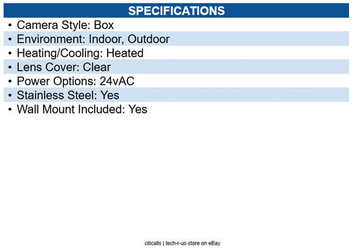 Pelco HEG37K2A000 HEG Large Sized Housing 365 Shield Heater, 12VDC 24VAC Input