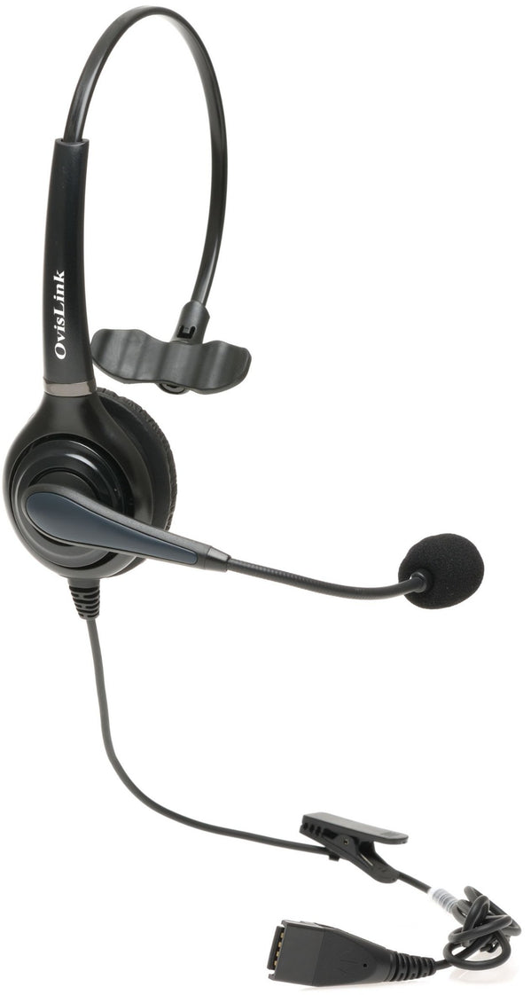 Ovis HS72-YEL Single Ear Headset w QuickDisco Cable for Avaya Cisco Panasonic