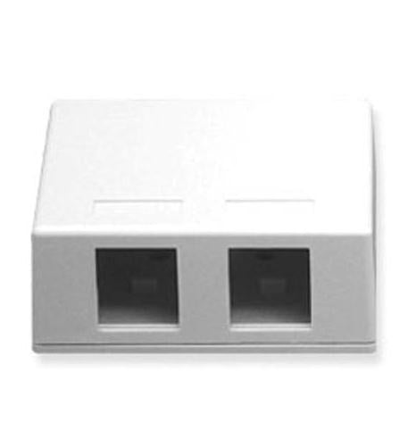 ICC ICC-IC107BC2WH SURFACE MOUNT BOX- 2-PORT- 25PK- WH