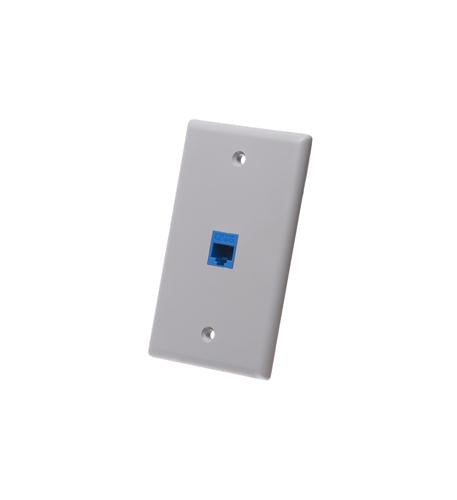 ICC ICC-IC107F01GY FACEPLATE- FLAT- 1-GANG- 1-PORT- GRAY