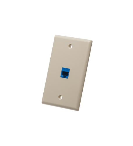 ICC ICC-IC107F01IV FACEPLATE- FLAT- 1-GANG- 1-PORT- IVORY