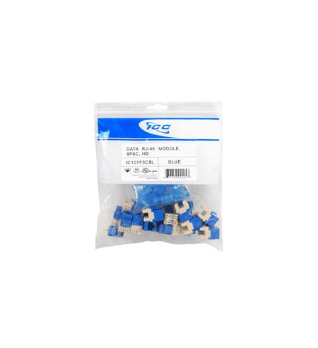 ICC ICC-IC107F5CBL MODULE- CAT 5e- HD- 25 PK- BLUE