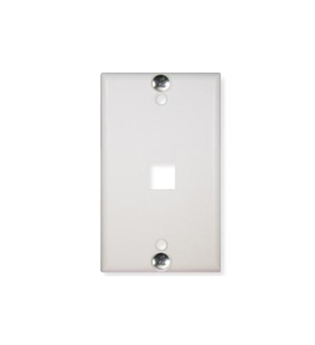 ICC ICC-IC107FFWWH WALL PLATE- PHONE- FLUSH- 1-PORT- WHITE