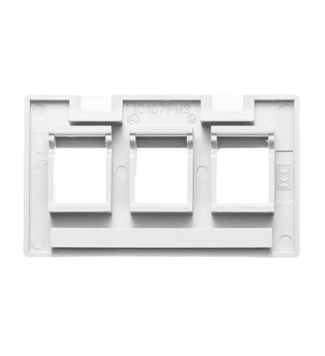 ICC ICC-IC107FM3WH FACEPLATE- FURNITURE- 3-PORT- WHITE