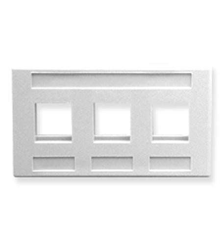 ICC ICC-IC107FM3WH FACEPLATE- FURNITURE- 3-PORT- WHITE