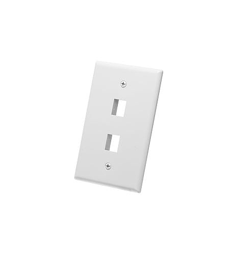ICC ICC-IC107LF2WH FACEPLATE- OVERSIZED- 2-PORT- WHITE