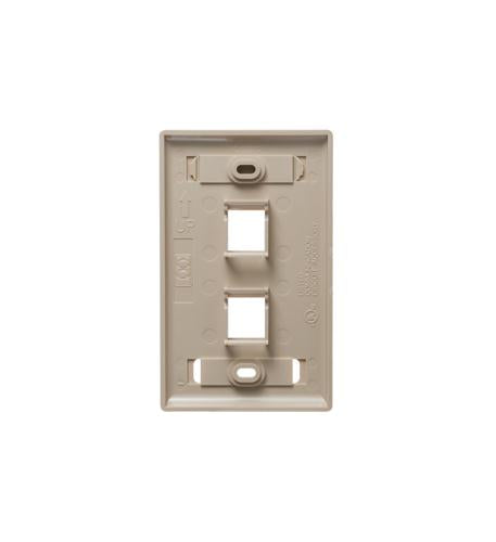 ICC ICC-IC107S02IV FACEPLATE- ID- 1-GANG- 2-PORT- IVORY
